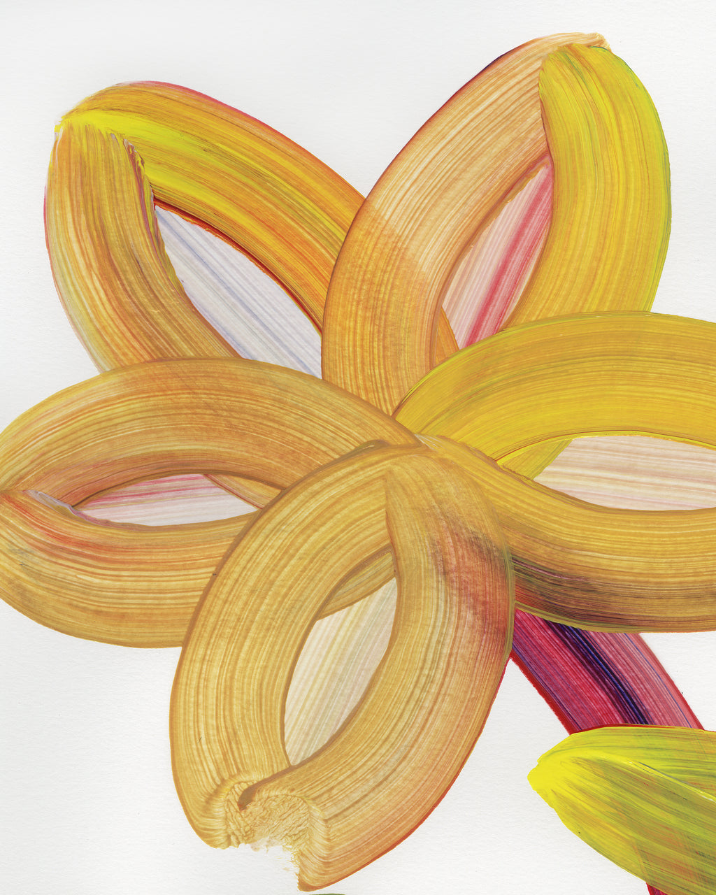 Painting by Erin D. Garcia titled "Wild-Flower #7" - 6.