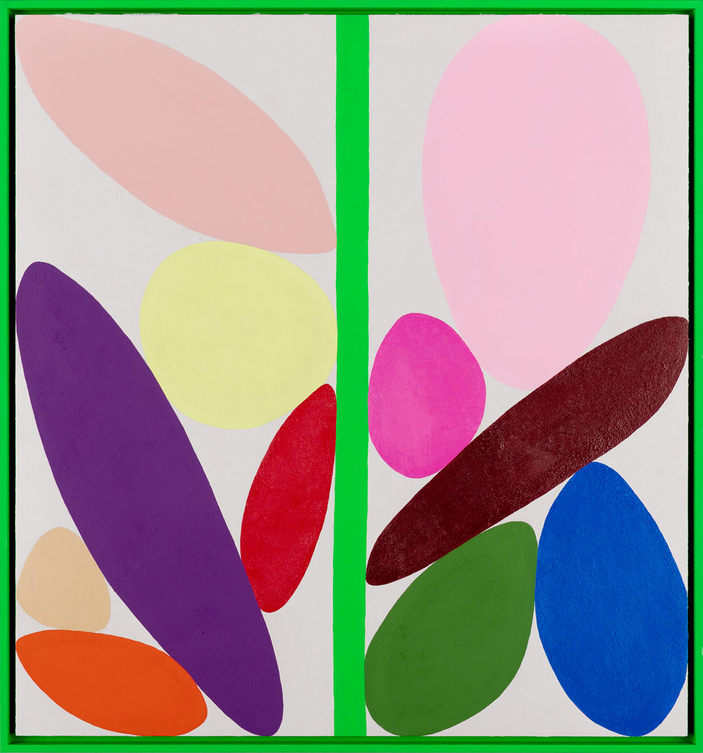 Painting by Evi O. titled "A Stalk of Magical Grapes" - 2.