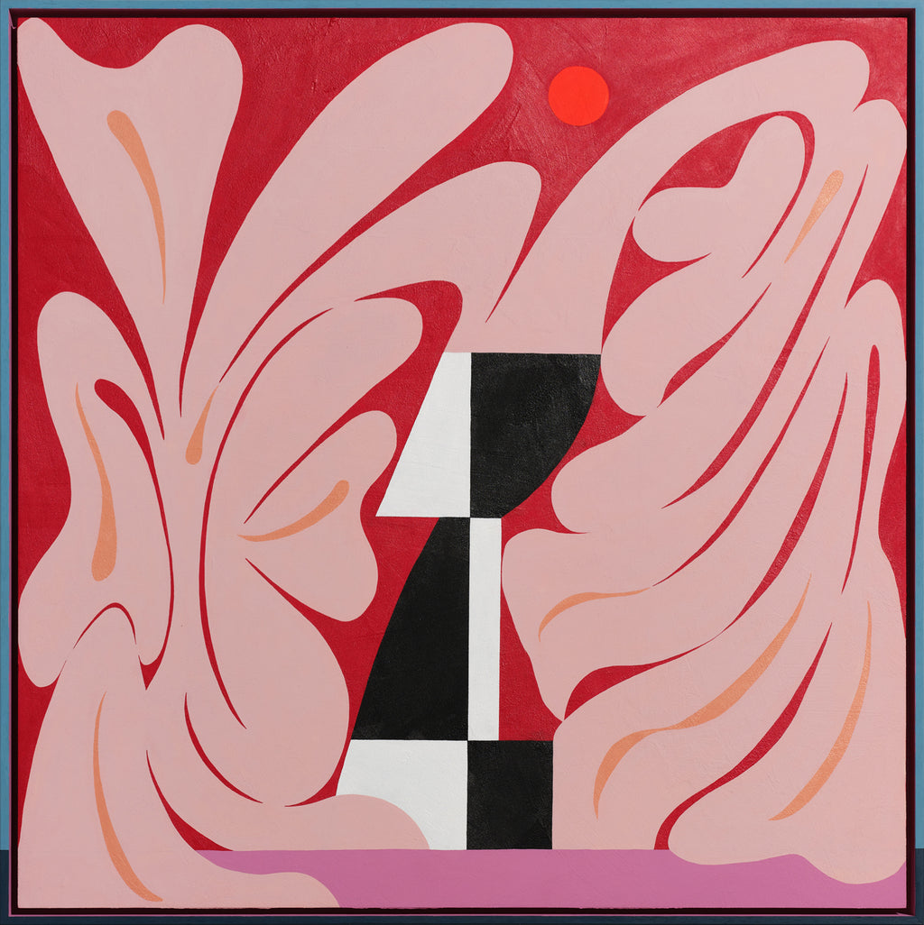 Painting by Evi O. titled "XOXO Xanadu" - 2.