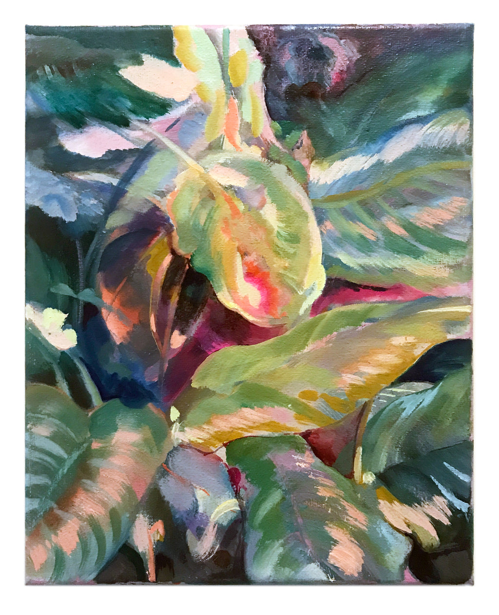 Painting by Nefertiti Jenkins titled "Spathiphyllum I" - 2.