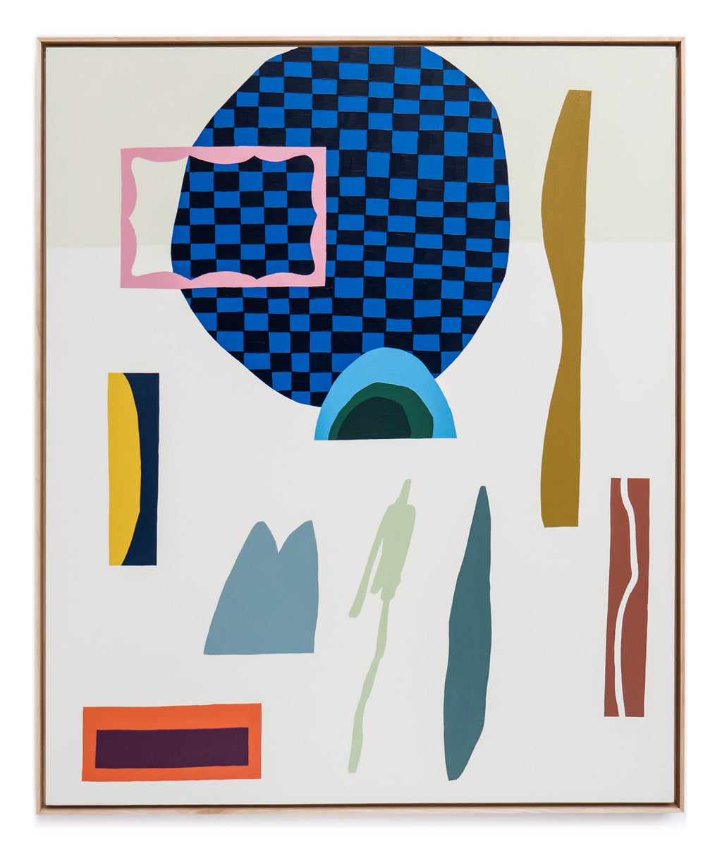 Painting by Scott Sueme titled "We Broke Open The Gemstone On The Patio" - 2.