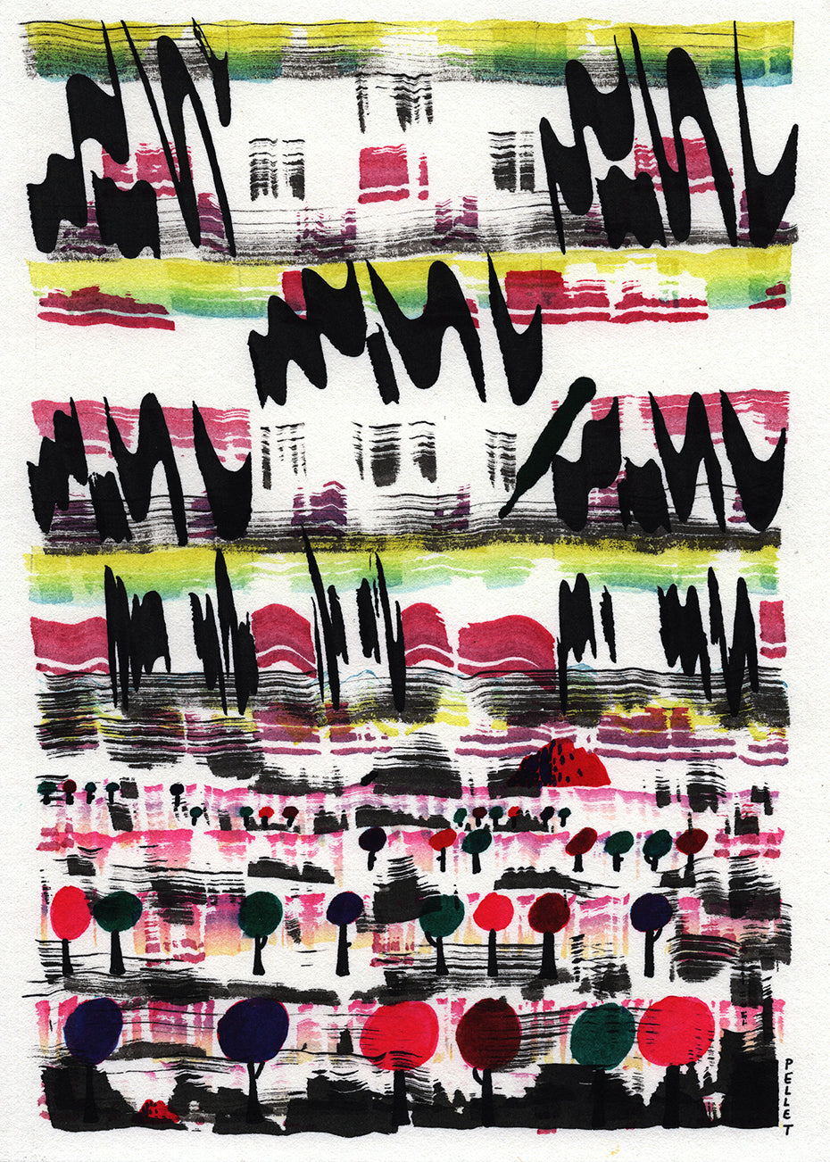 Painting by Kyle Pellet titled "Codes of Silence" - 2.
