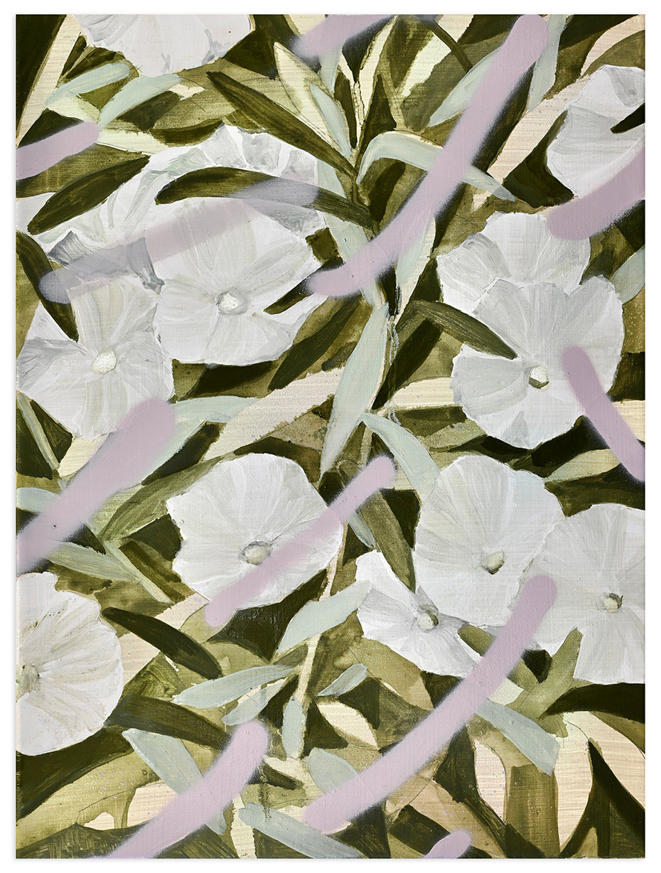 Painting by Una Ursprung titled "Soft breeze, flowering plant #19" - 2.