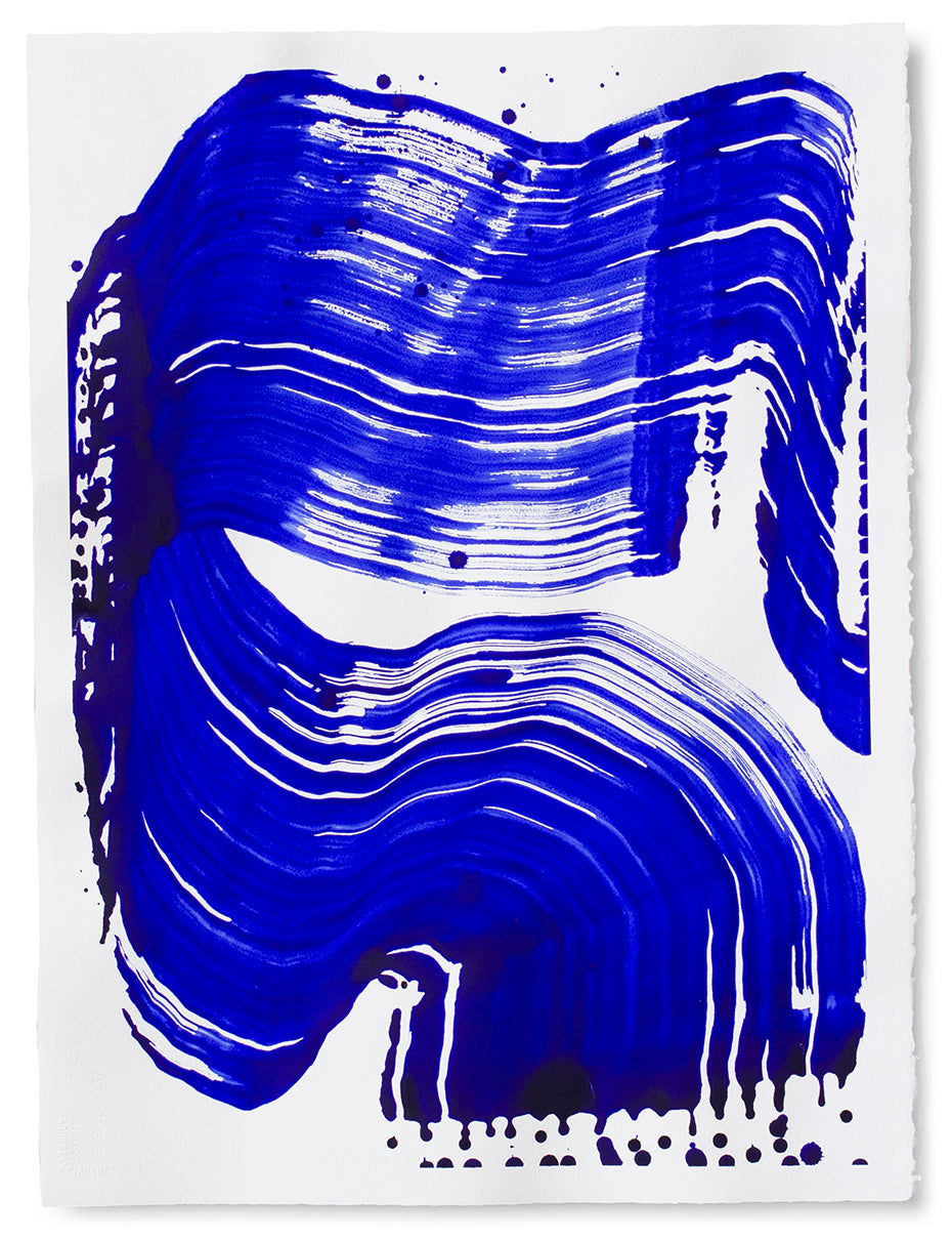 Painting by Linda Colletta titled "Lapis V" - 2.