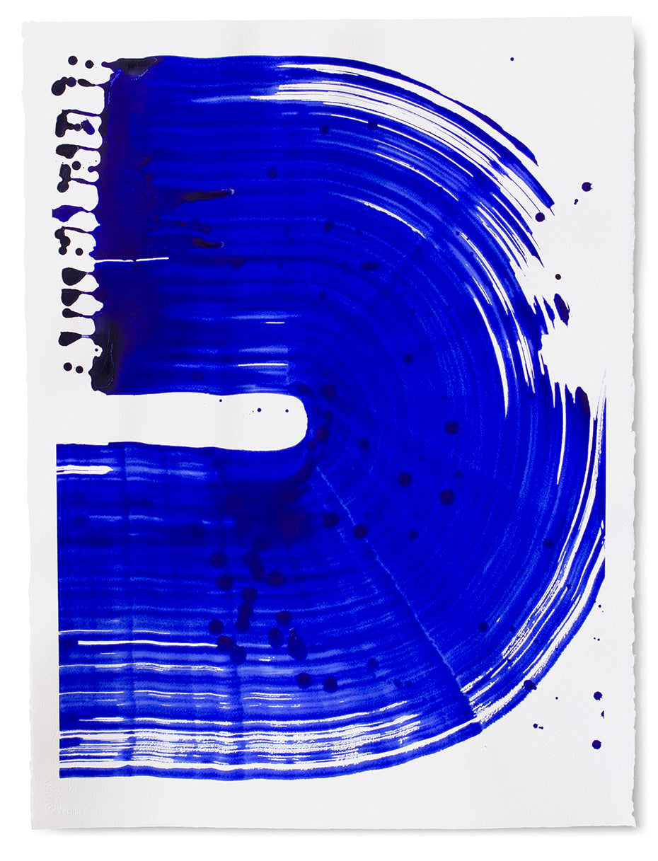 Painting by Linda Colletta titled "Lapis VII" - 2.