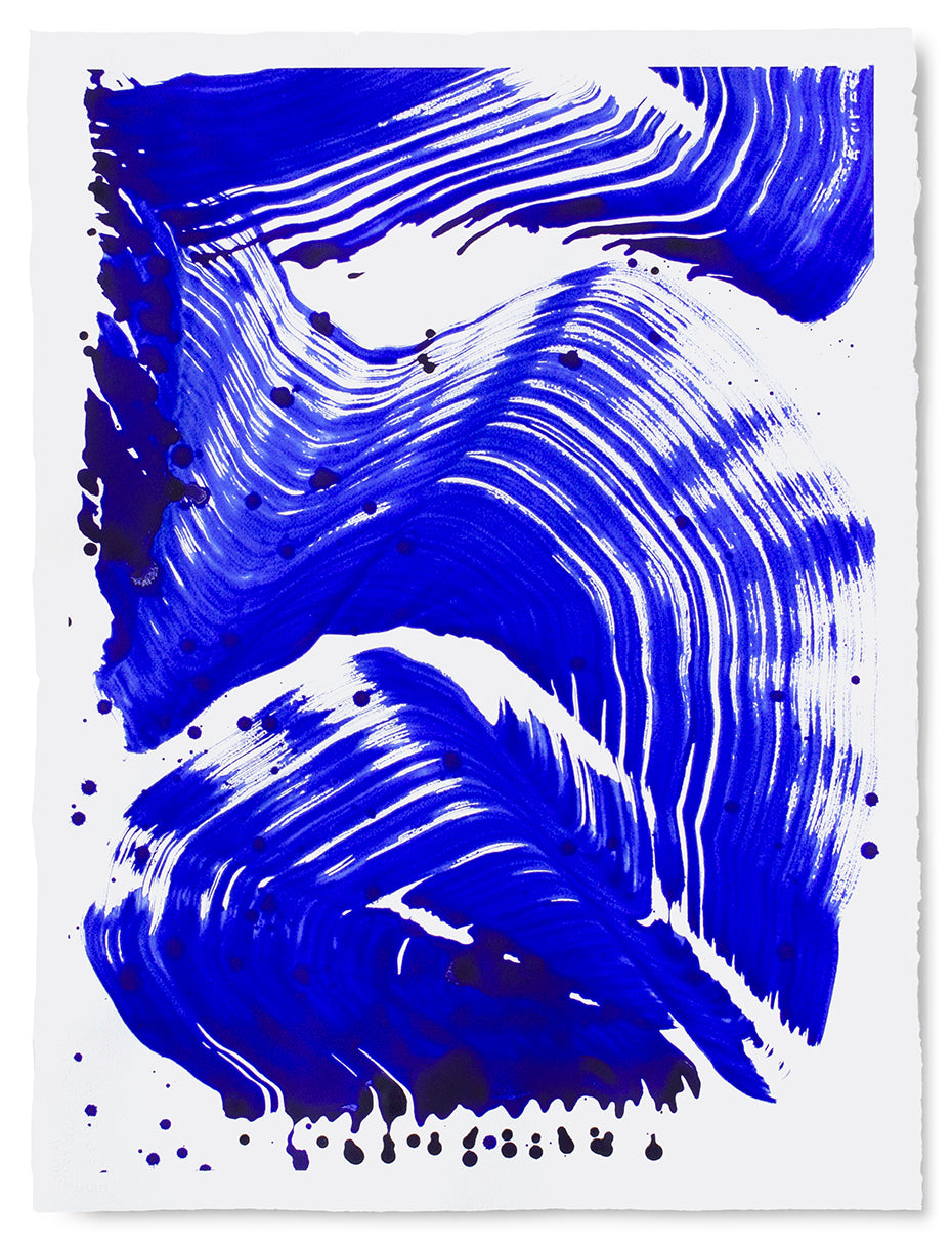 Painting by Linda Colletta titled "Lapis VIII" - 2.