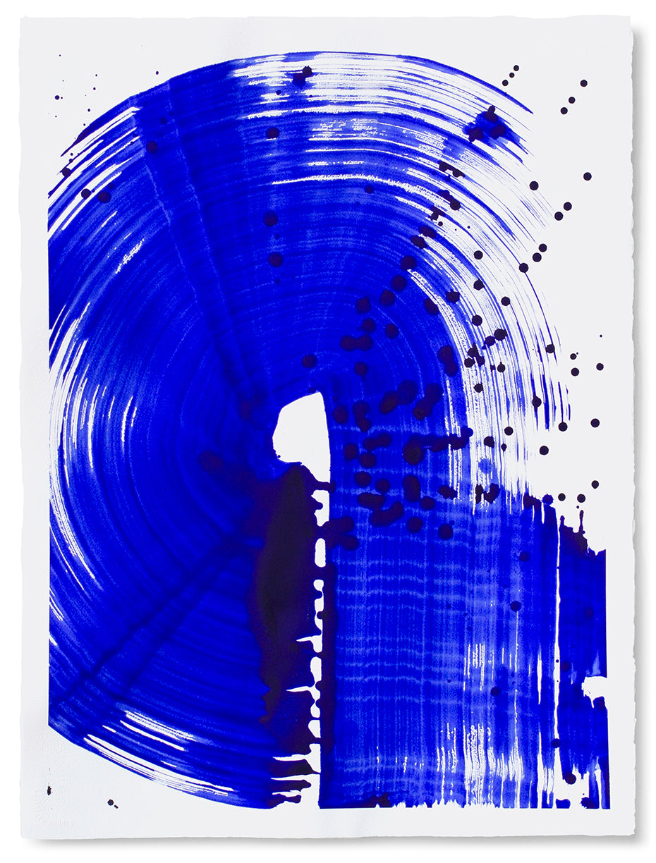Painting by Linda Colletta titled "Lapis IX" - 2.