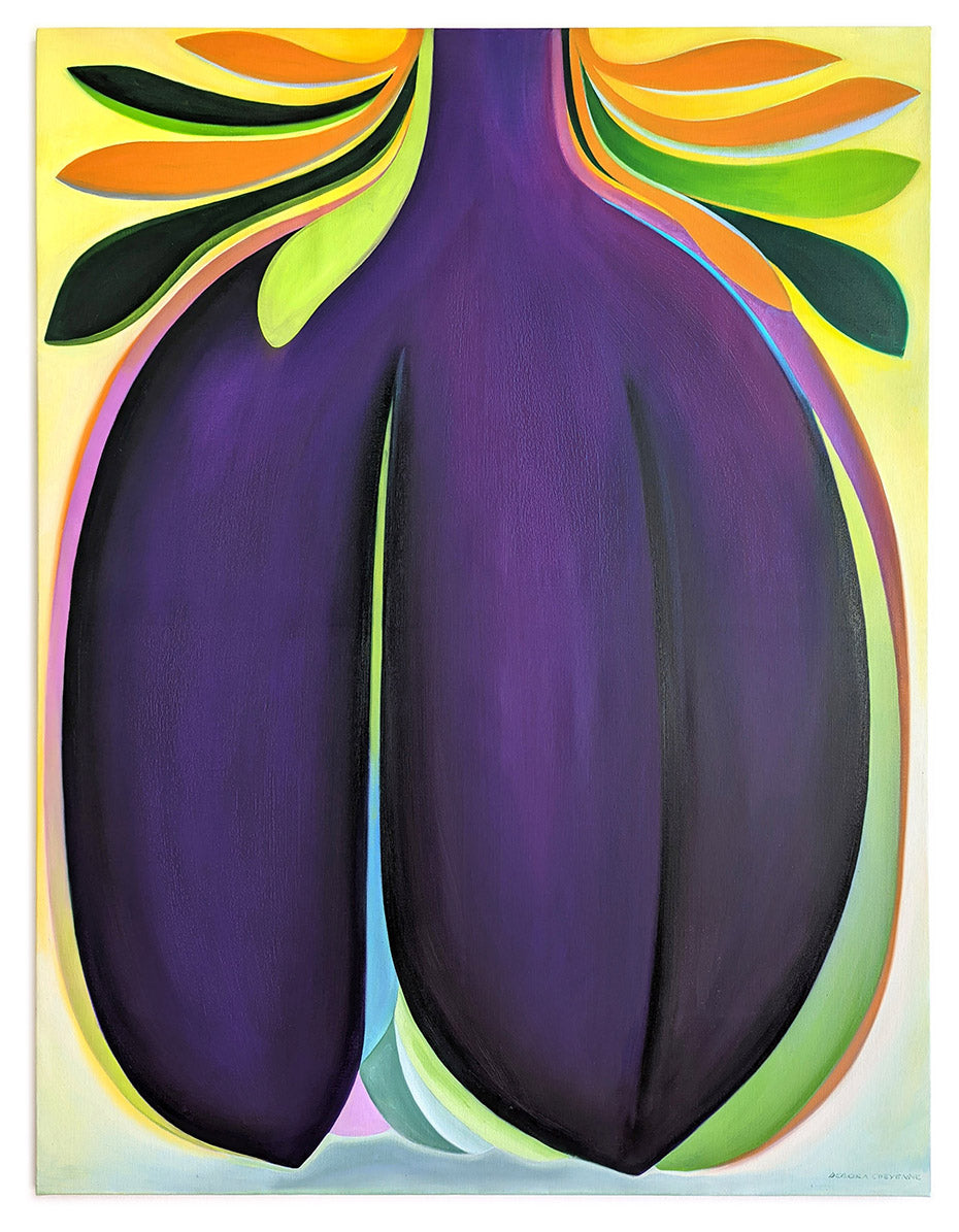 Painting by Roche titled "Mourning" - 2.