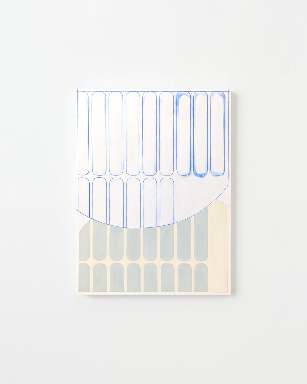 Painting by Arielle Zamora titled "Blue Church" - 1.