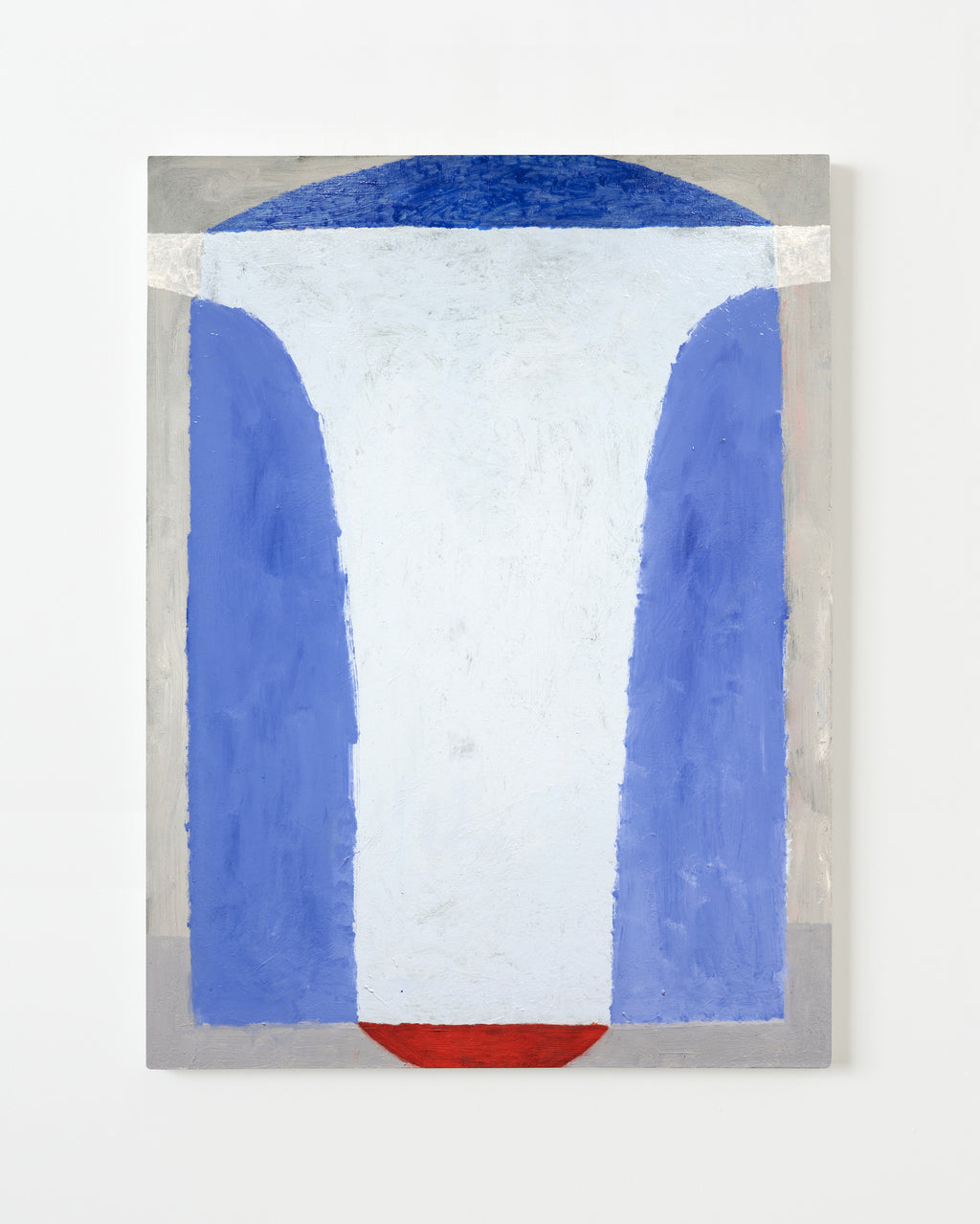 Painting by Aschely Vaughan Cone titled "Blue Portal, Red Sun" - 1.