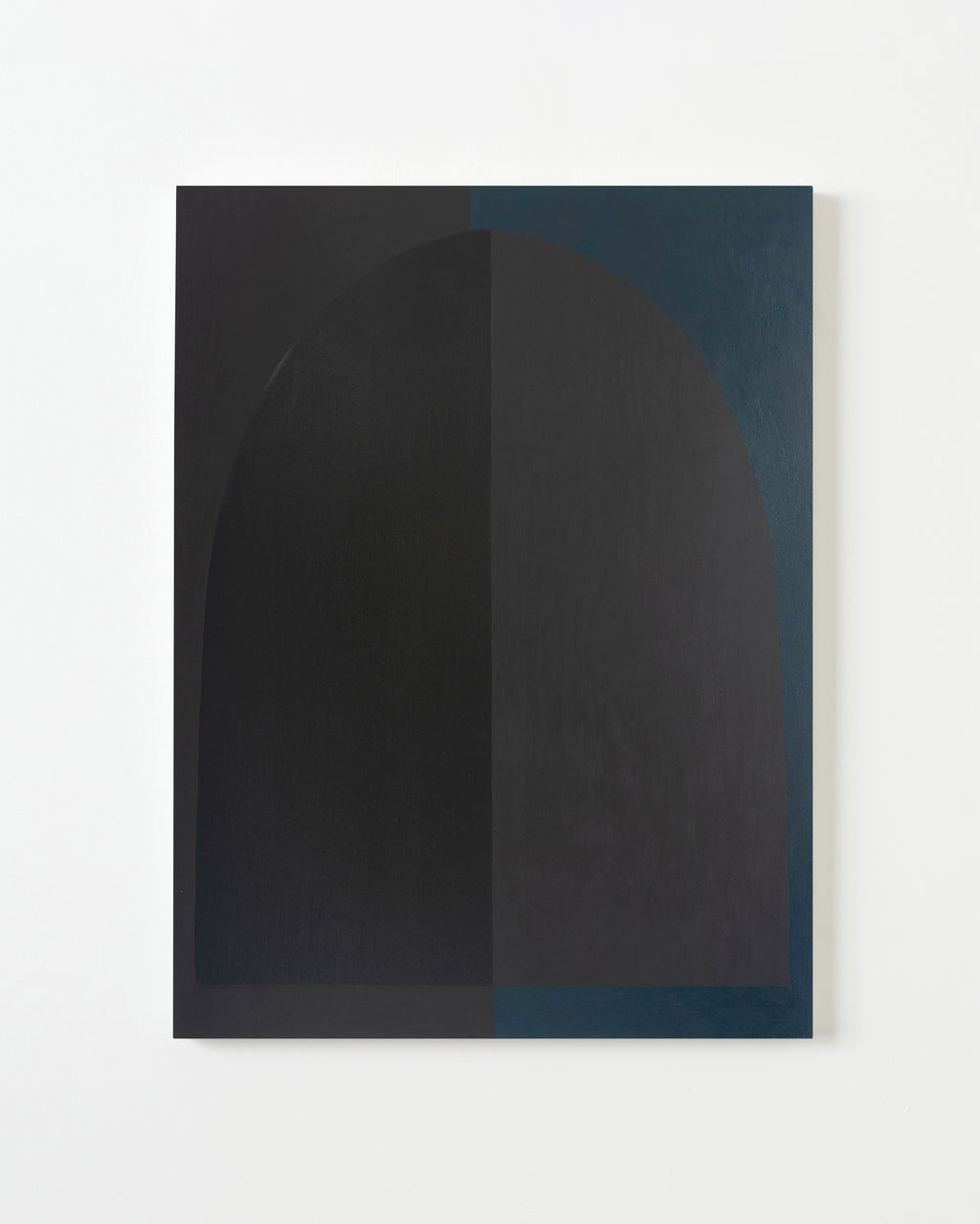 Painting by Aschely Vaughan Cone titled "Teal Arch at Night in Green Light" - 1.