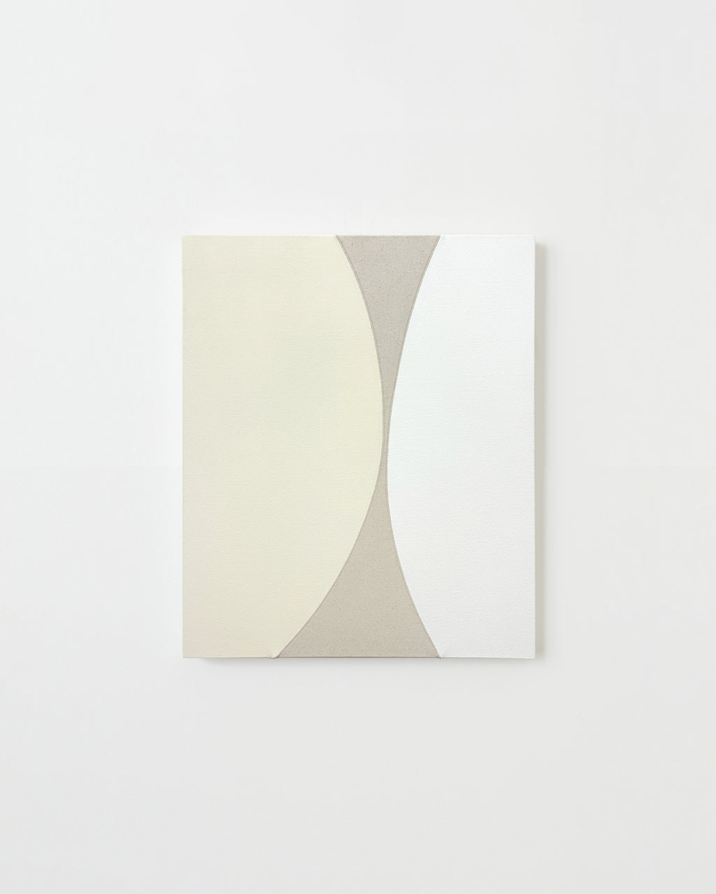 Painting by Hyun Jung Ahn titled "Rendezvous Cream and White" - 1.