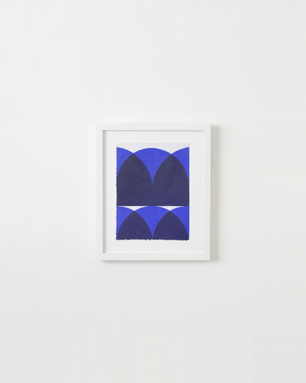 Drawing by Hyun Jung Ahn titled "The Things Above_ The layers of Clouds in Blues" - 1.