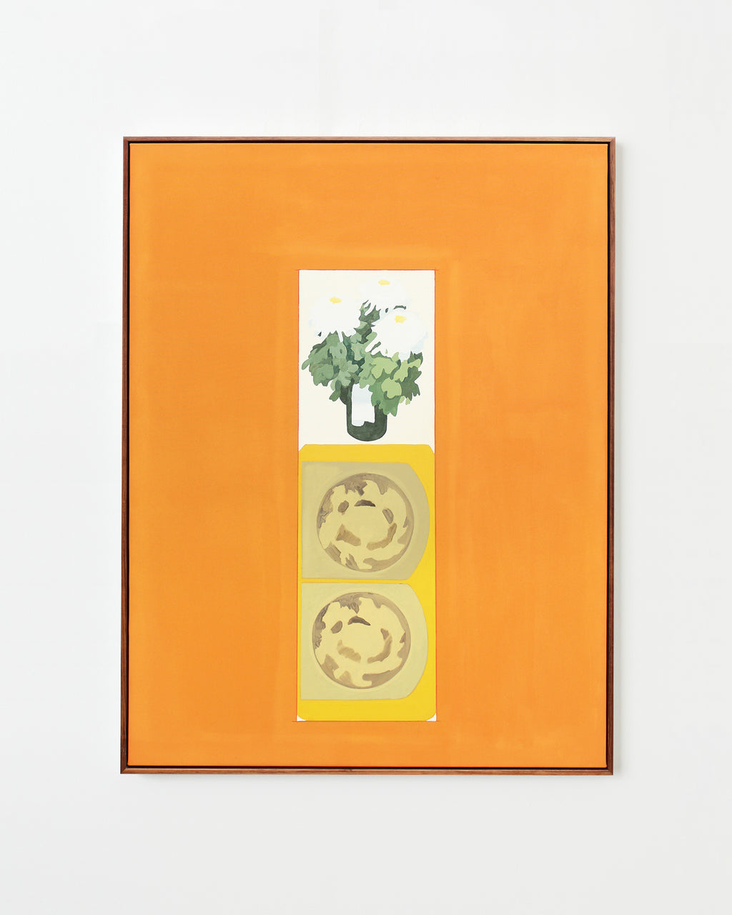 Painting by Bryce Anderson titled "Chrysanthemum and Fresco" - 1.