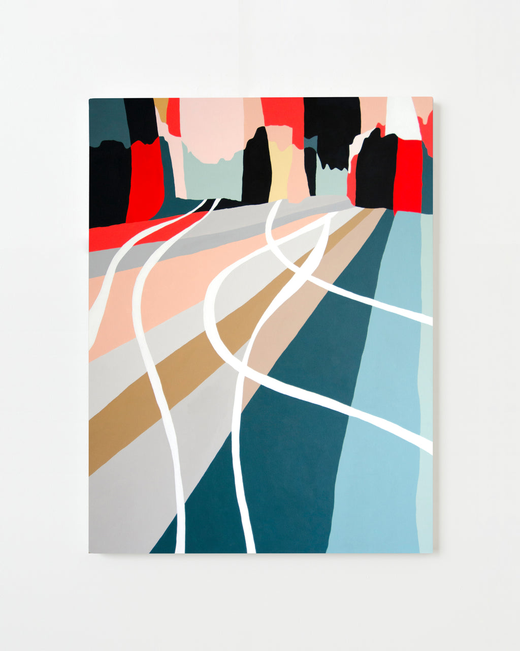 Painting by Christina Flowers titled "Turns" - 1.
