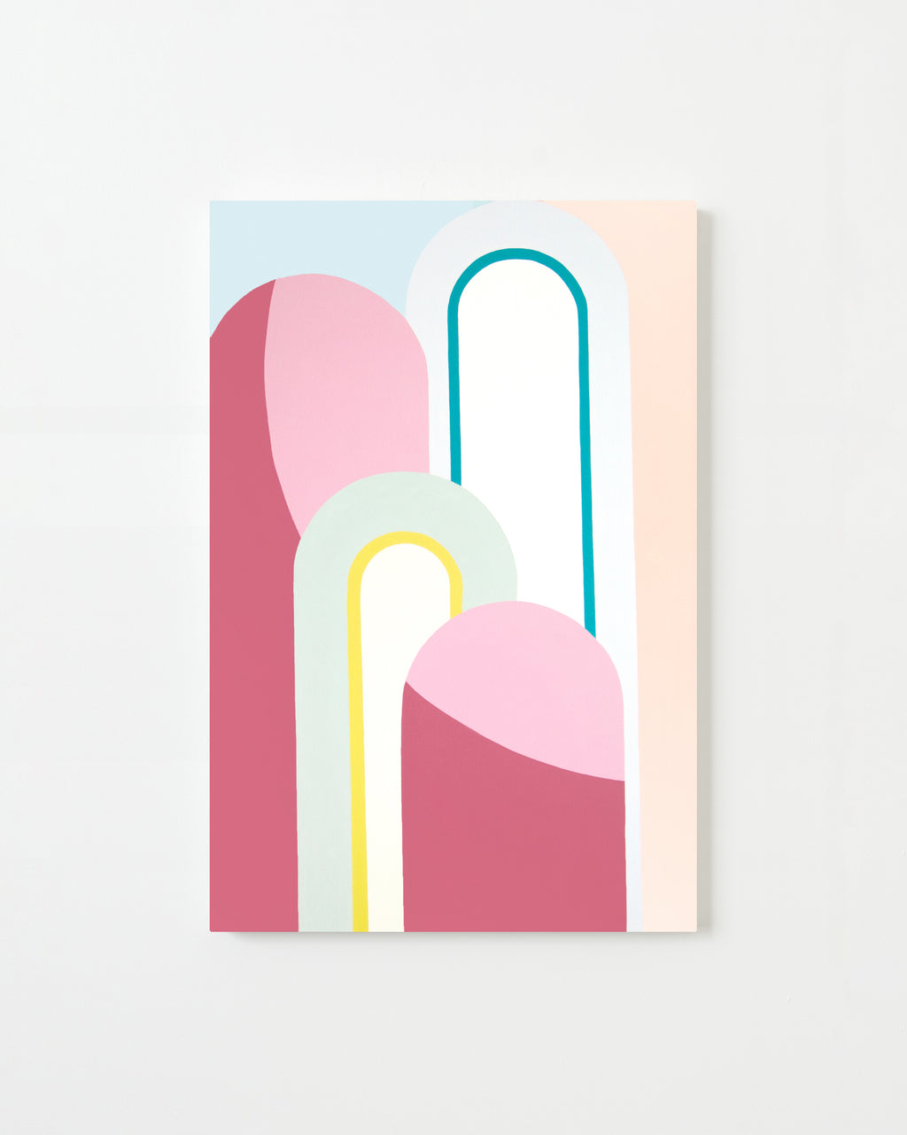 Painting by Christina Flowers titled "Blush" - 1.