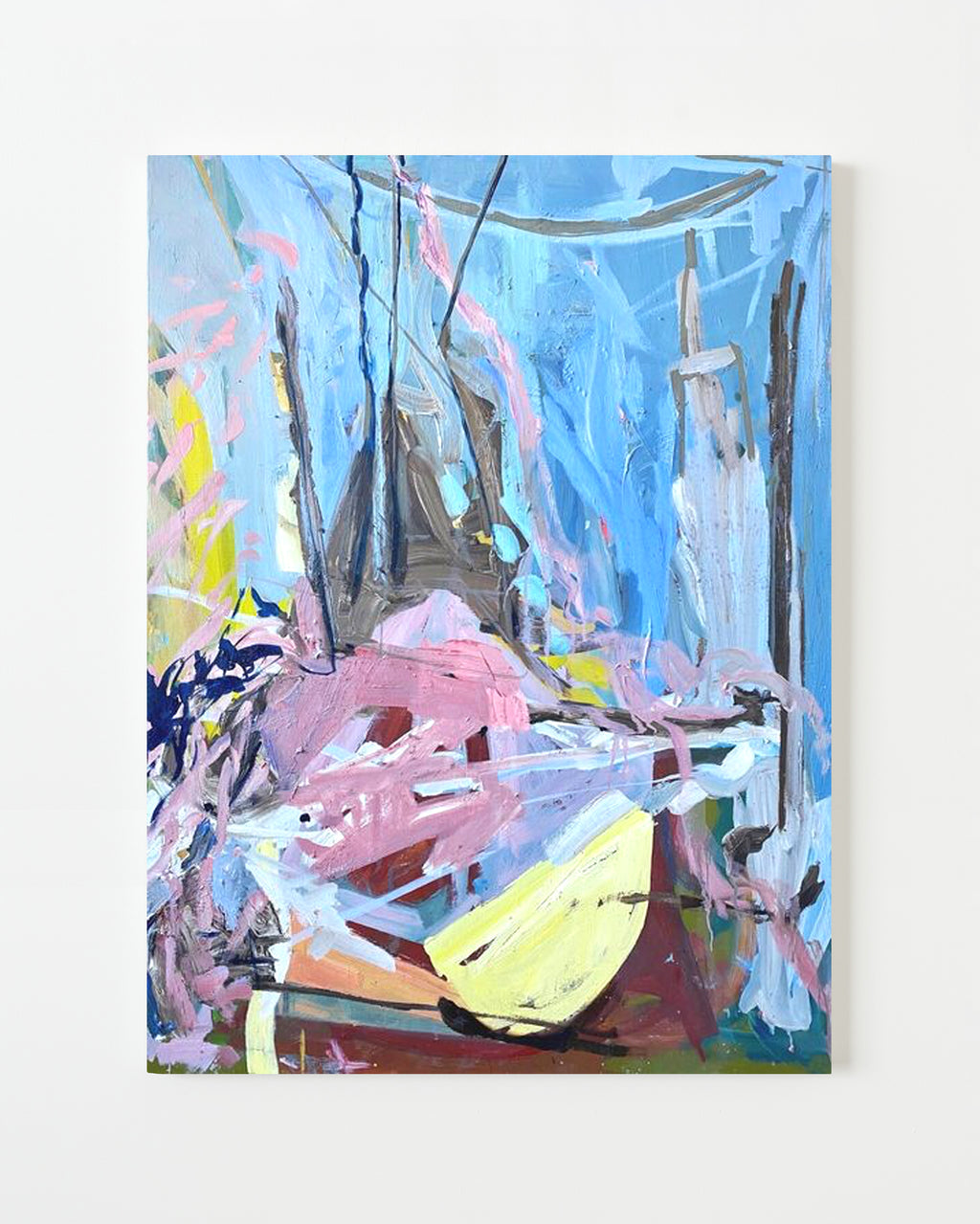 Painting by Diana Delgado titled "Piled and Stacked (Soft Focus)" - 1.