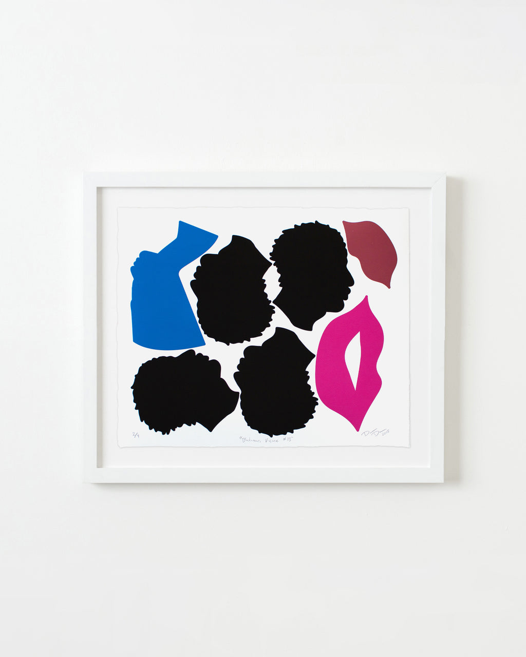 Print by Damien Davis titled "Blackamoors V-Carve #13" - 1.