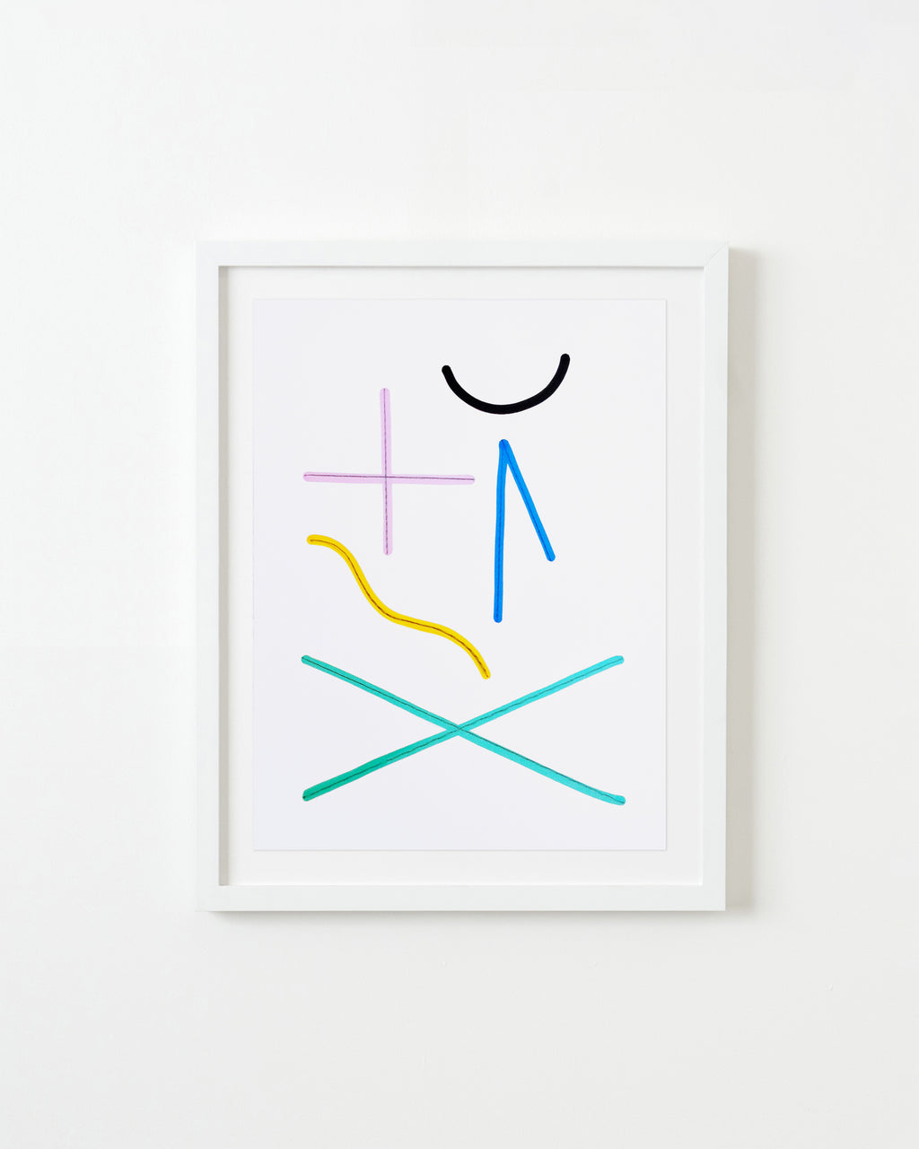 Drawing by Erin D. Garcia titled "5 Elements in 5 Colors, Black" - 1.