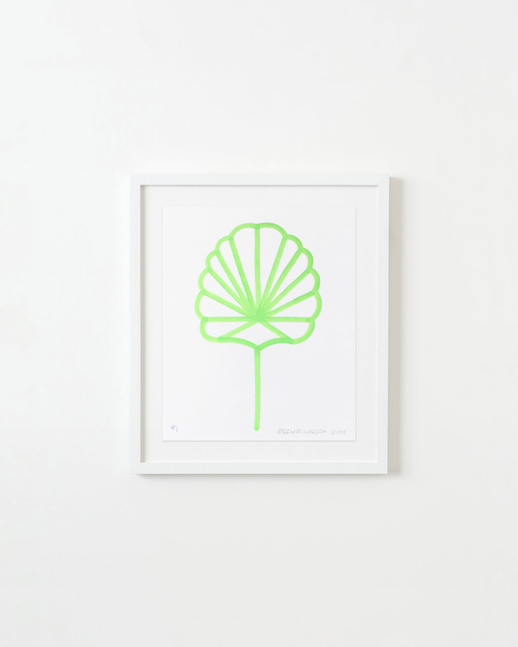 Drawing by Erin D. Garcia titled "Flower #1" - 1.