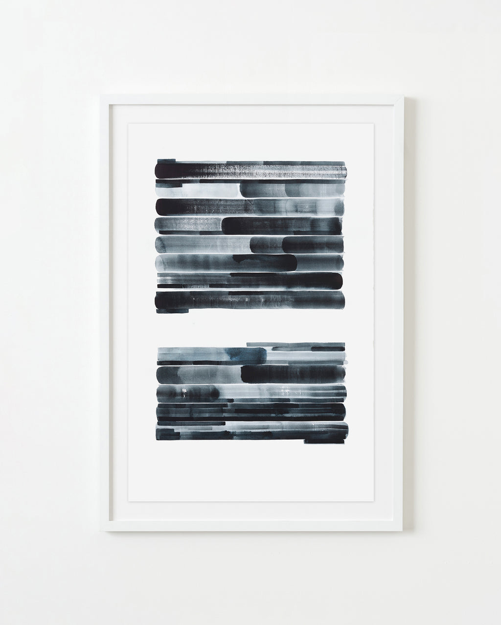 Painting by Gail Tarantino titled "Redaction Revisited-Version XI" - 1.