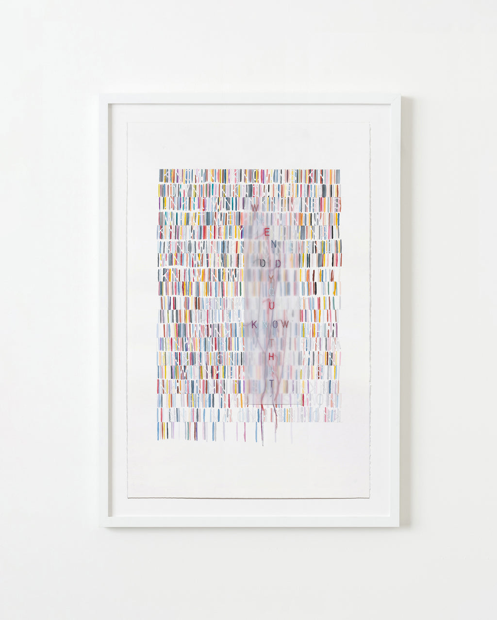 Mixed Media by Gail Tarantino titled "Interwoven Conversations: When Did You Know That" - 1.