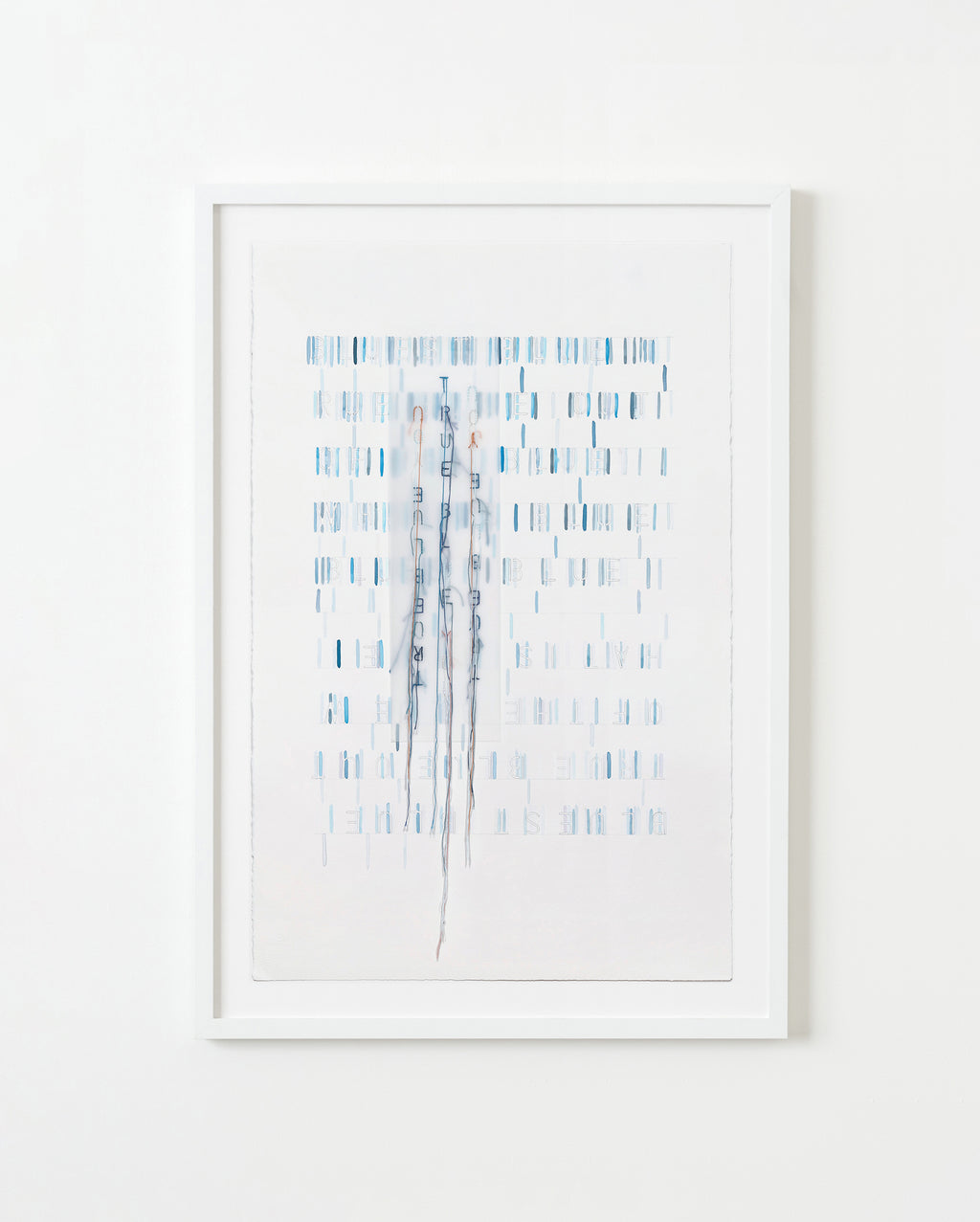 Mixed Media by Gail Tarantino titled "Triple True Blue" - 1.