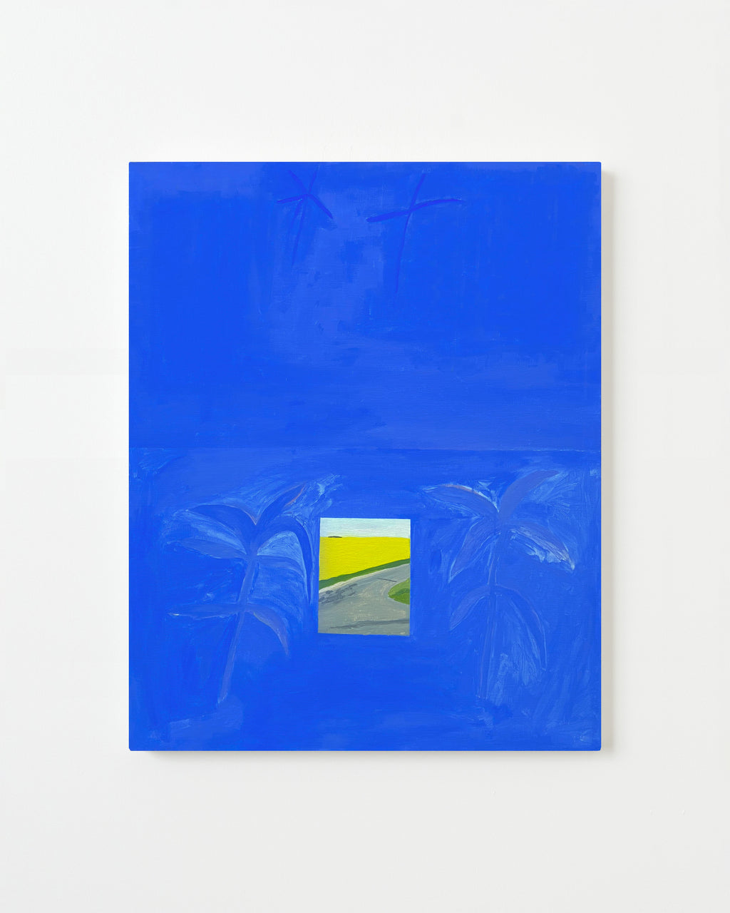 Painting by Alma Charry titled "route+colza" - 1.