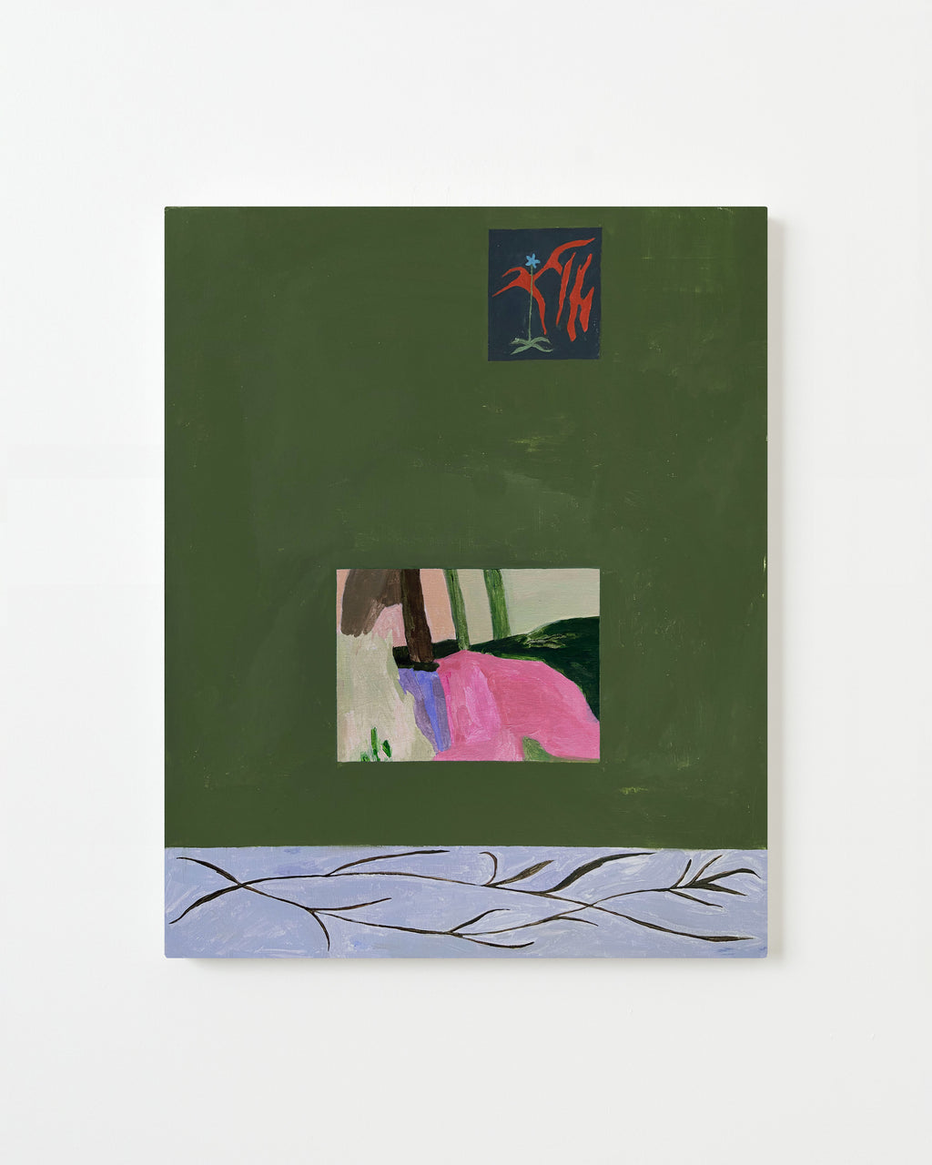 Painting by Alma Charry titled "kallela" - 1.