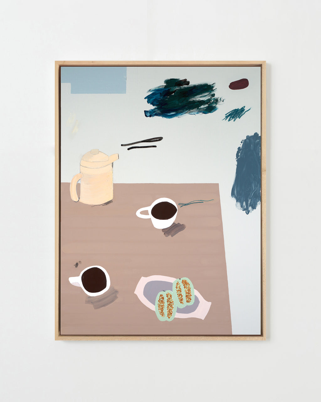 Painting by Karina Bania titled "Variations on a Sunday Morning" - 1.