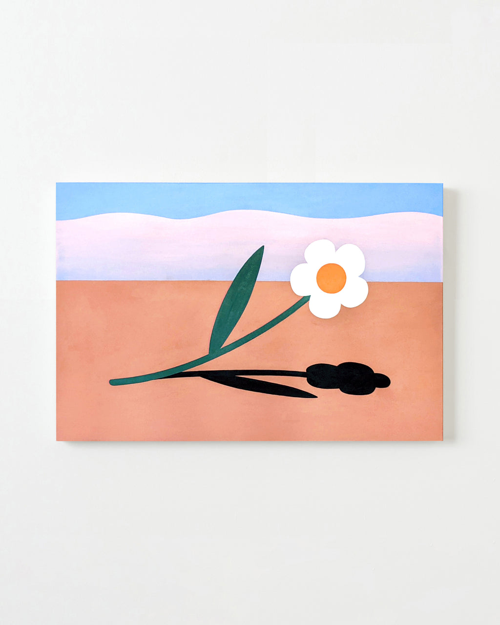 Painting by Paulina Ho titled "Be The Flower" - 1.