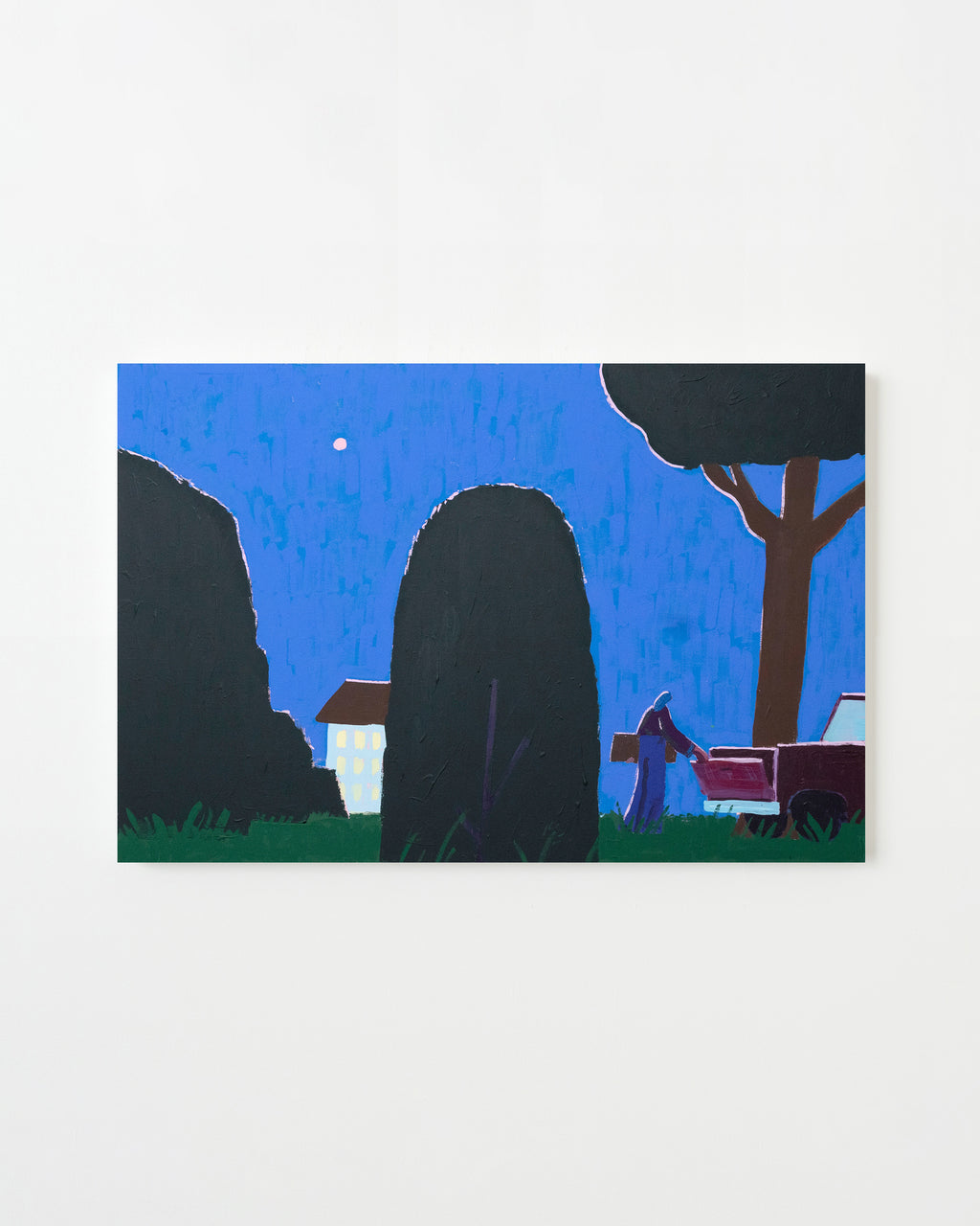 Painting by Jackson Joyce titled "Night at the Ellerbe Artist Colony" - 1.