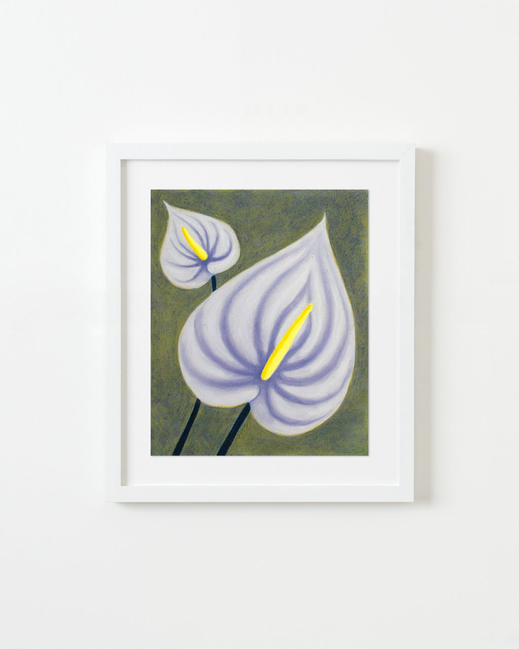 Drawing by Rachel Levit Ruiz titled "Anthurium" - 1.