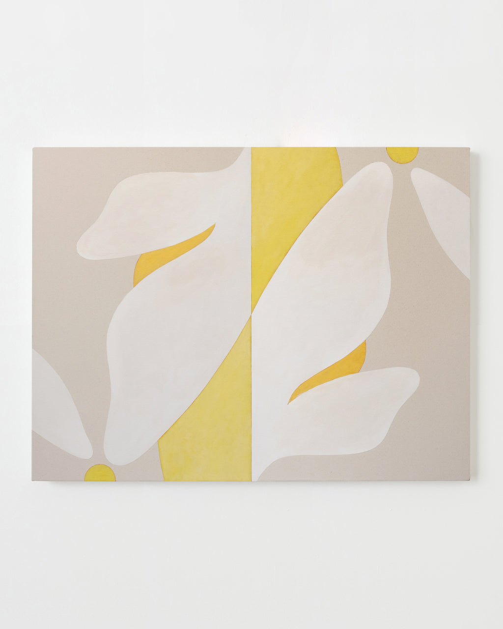 Painting by Senem Oezdogan titled "Yellow Still / I" - 1.