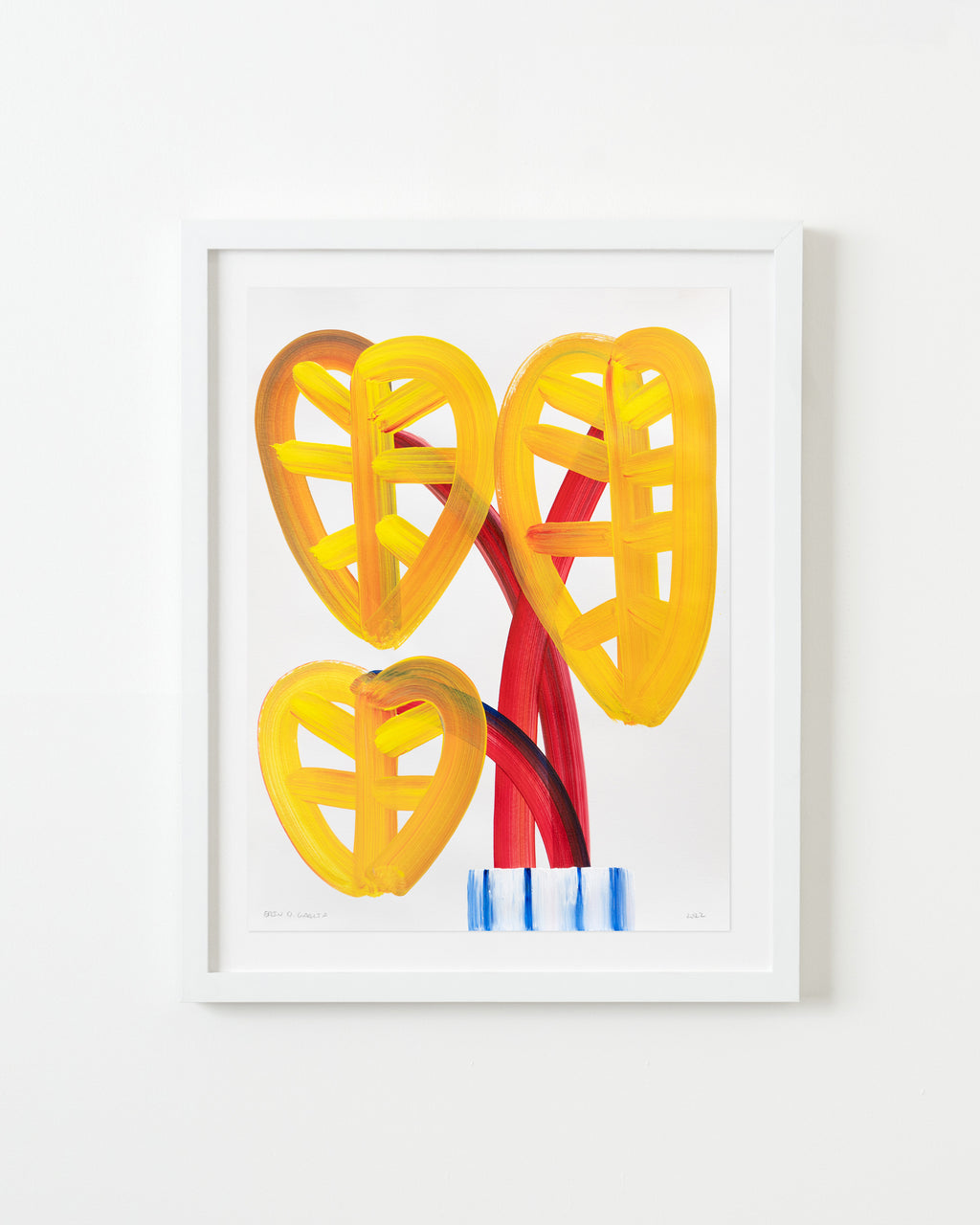 Painting by Erin D. Garcia titled "Wild-Flower #5" - 1.