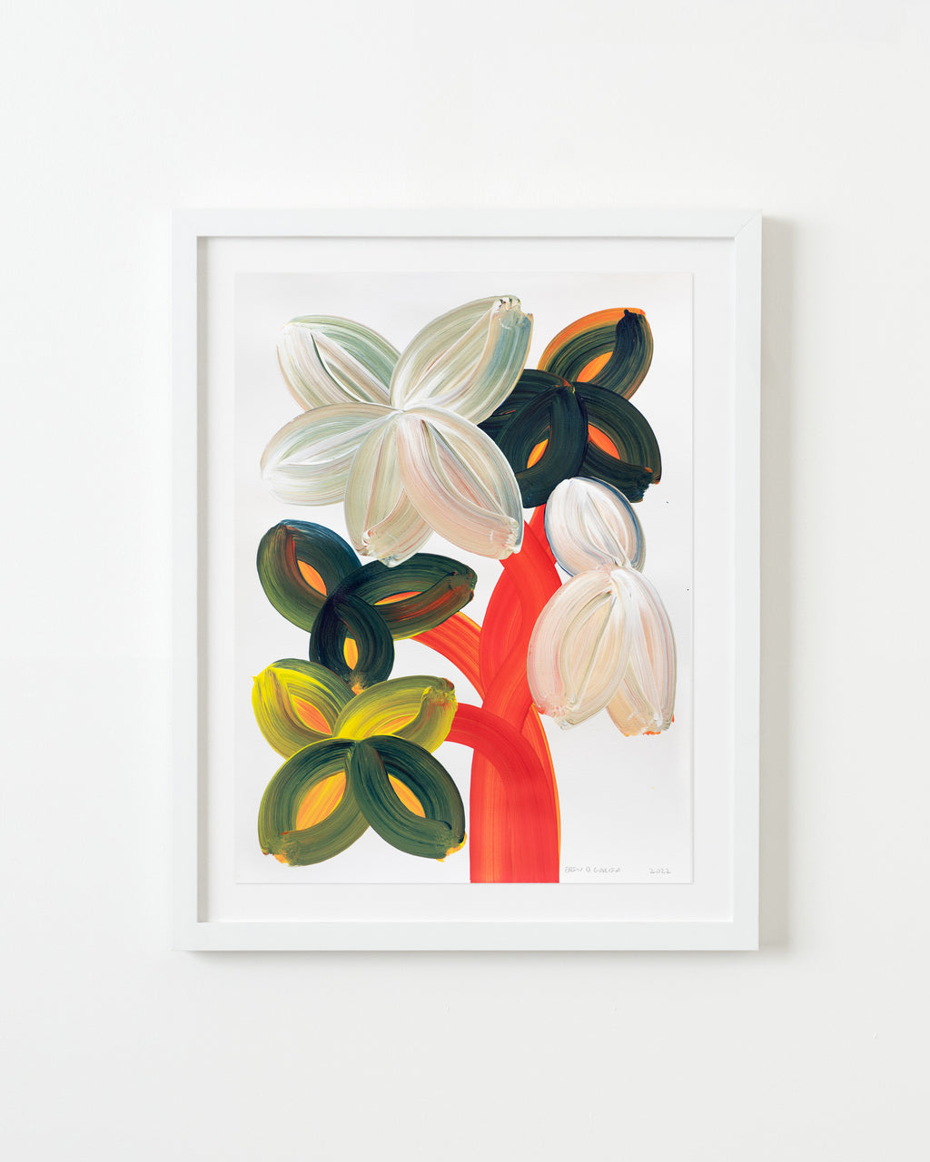 Painting by Erin D. Garcia titled "Wild-Flower #10" - 1.