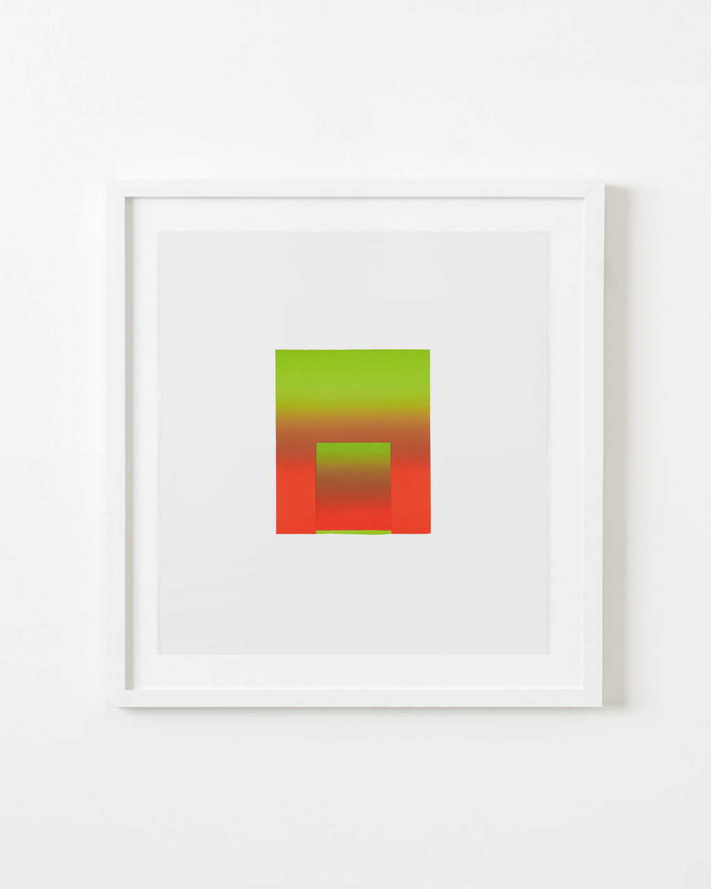 Print by Inka Bell titled "Bright Green and Red" - 1.