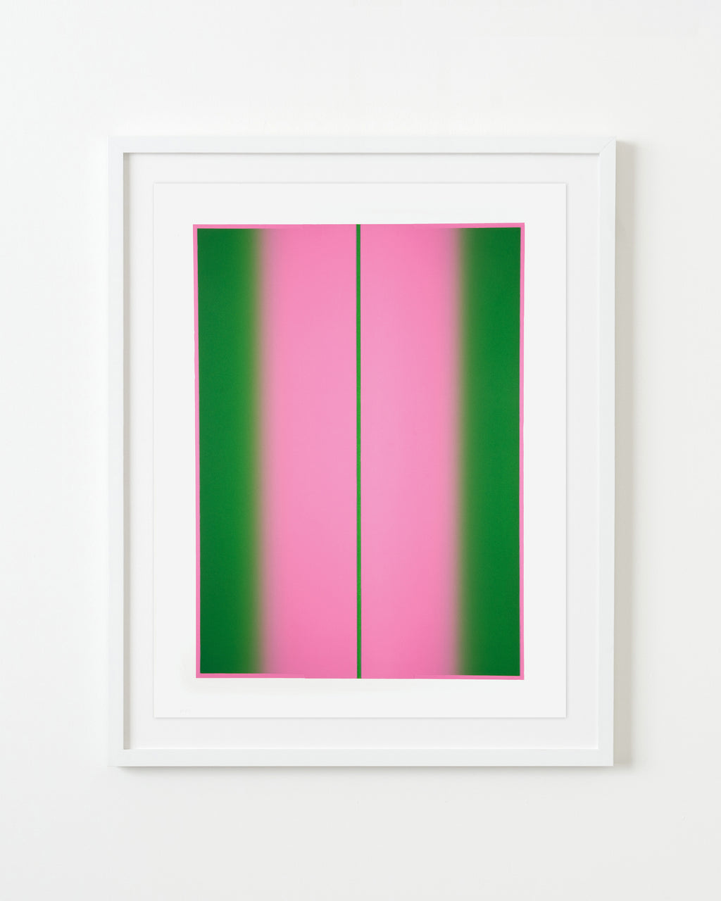 Print by Inka Bell titled "Green and Pink" - 1.