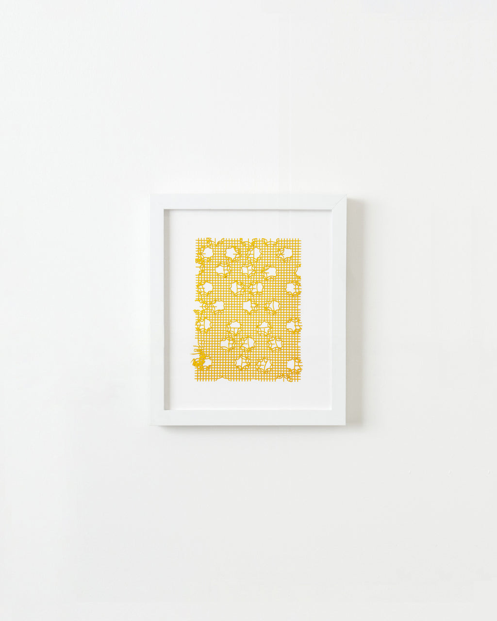 Print by Inka Bell titled "NET 1 (warm yellow)" - 1.