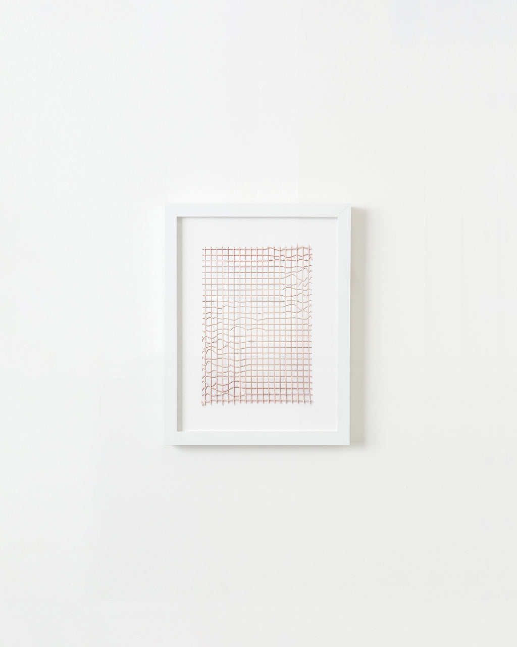 Print by Inka Bell titled "NET 2 (light pink)" - 1.