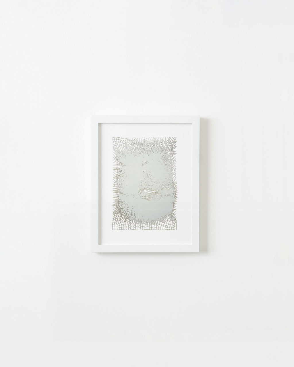 Print by Inka Bell titled "NET 3 (gray)" - 1.