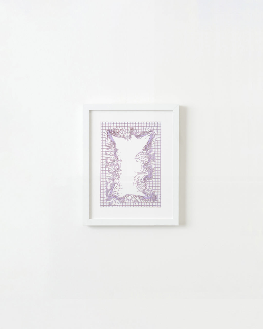 Print by Inka Bell titled "NET 4 (lilac)" - 1.
