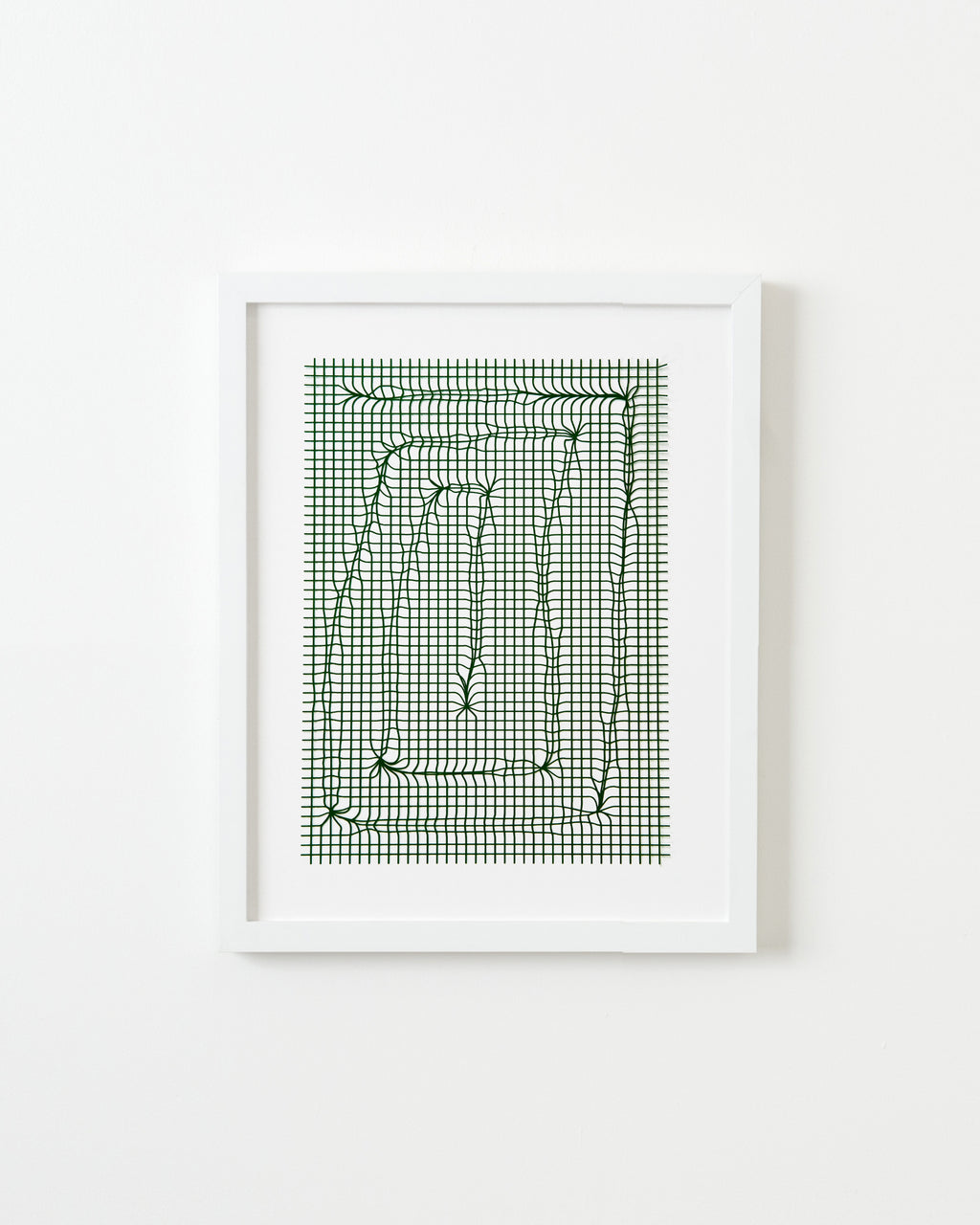 Print by Inka Bell titled "NET 6 (dark green)" - 1.