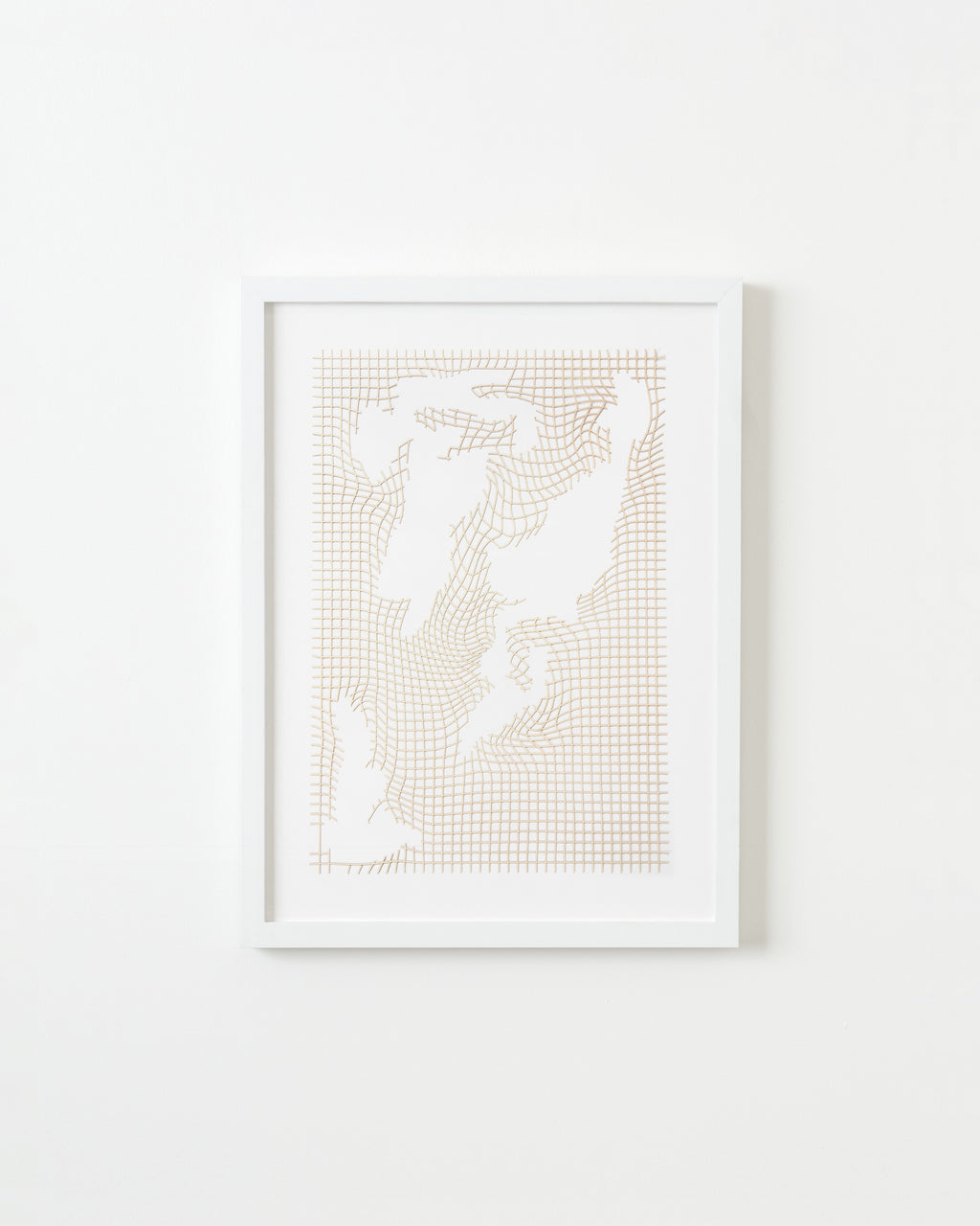 Print by Inka Bell titled "NET 7 (antique white)" - 1.