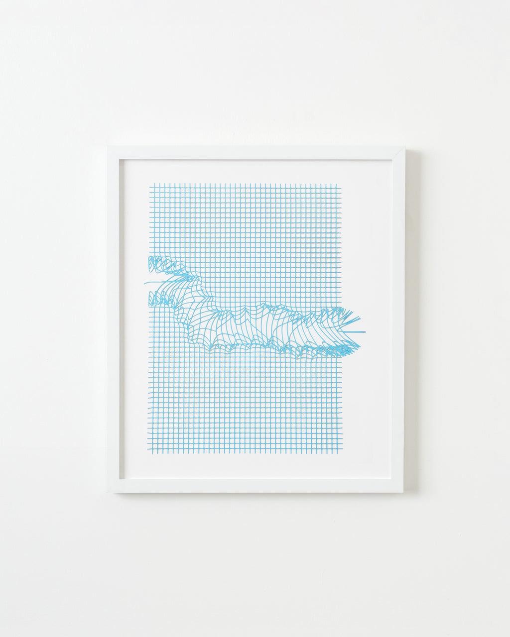 Print by Inka Bell titled "NET 8 (sky blue)" - 1.