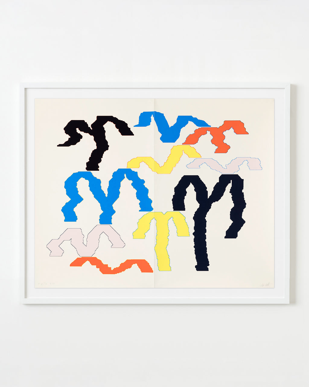 Print by Inka Bell titled "Variable XI" - 1.