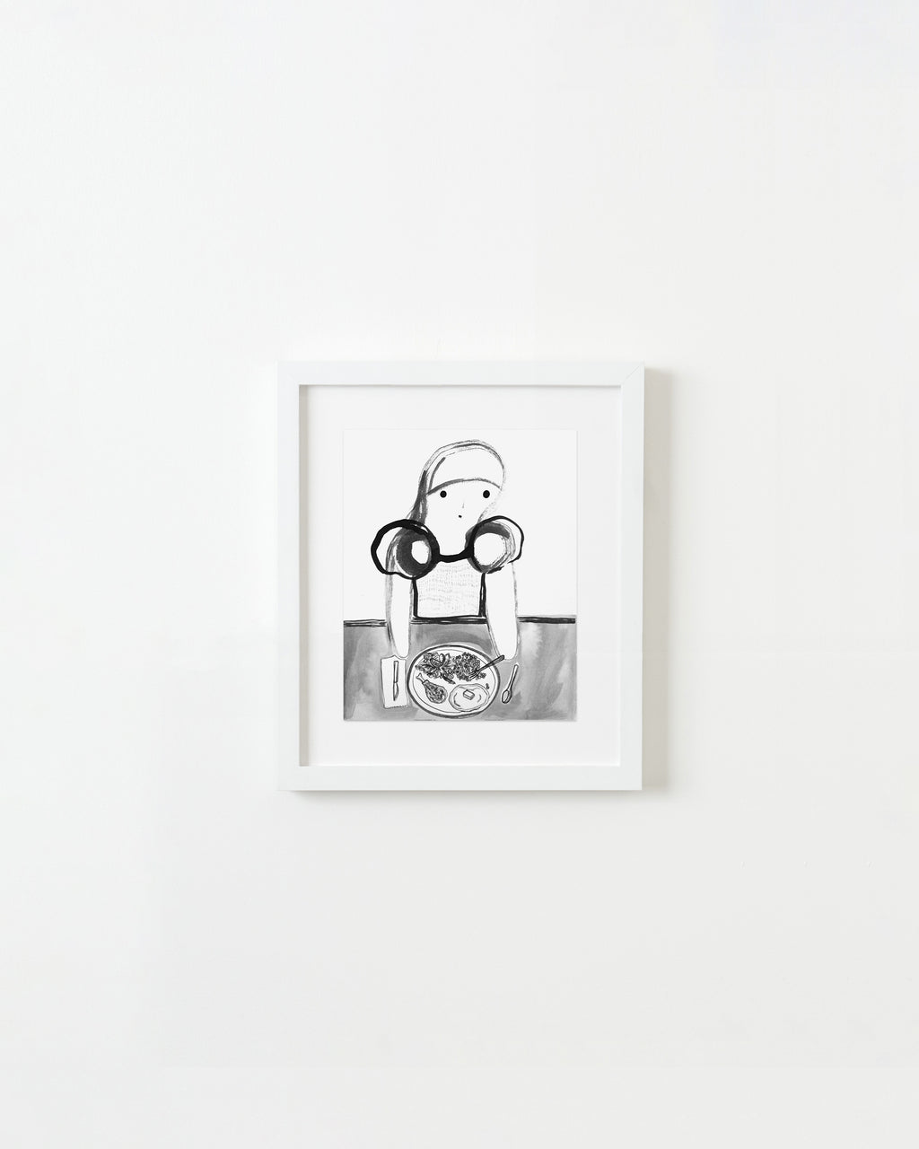 Painting by Rebeca Raney titled "Dinner" - 1.