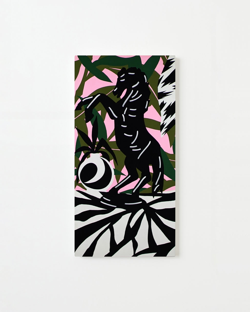 Painting by Eddie Perrote titled "Black Stallion" - 1.