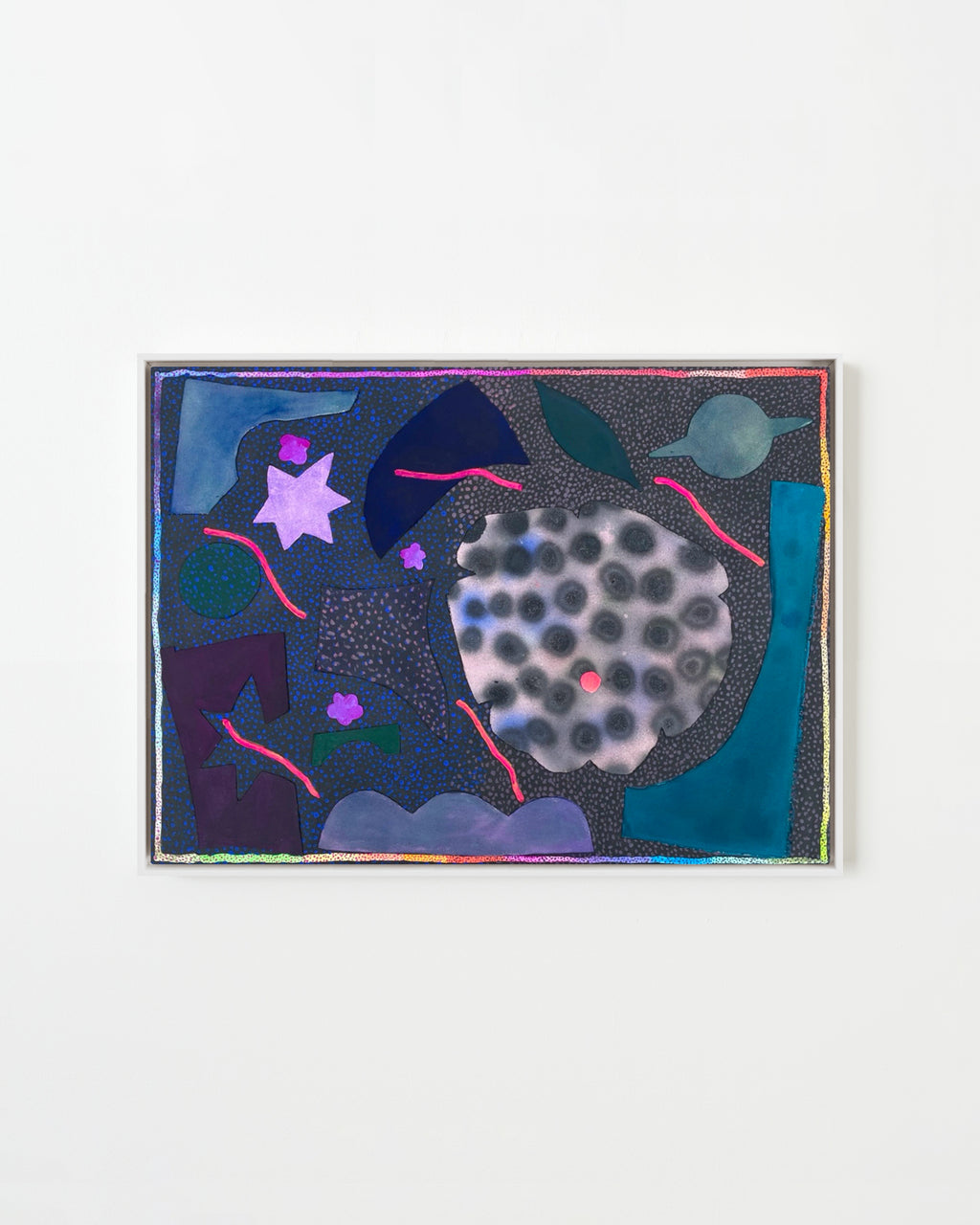 Painting by Ashely Peifer titled "johnny jump up and up" - 1.