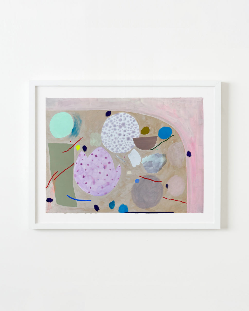 Painting by Ashely Peifer titled "contained chaos (a self portrait)" - 1.